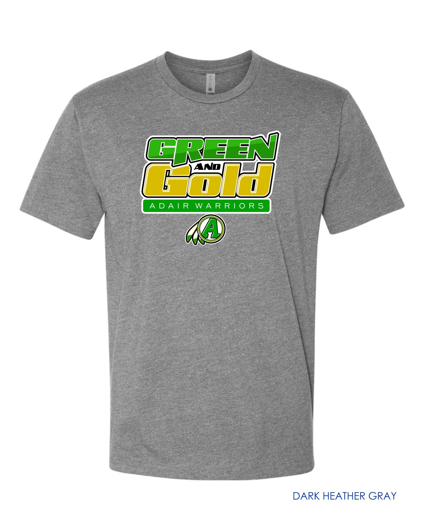 Adair - "GREEN AND GOLD" Tee (Short-sleeved)