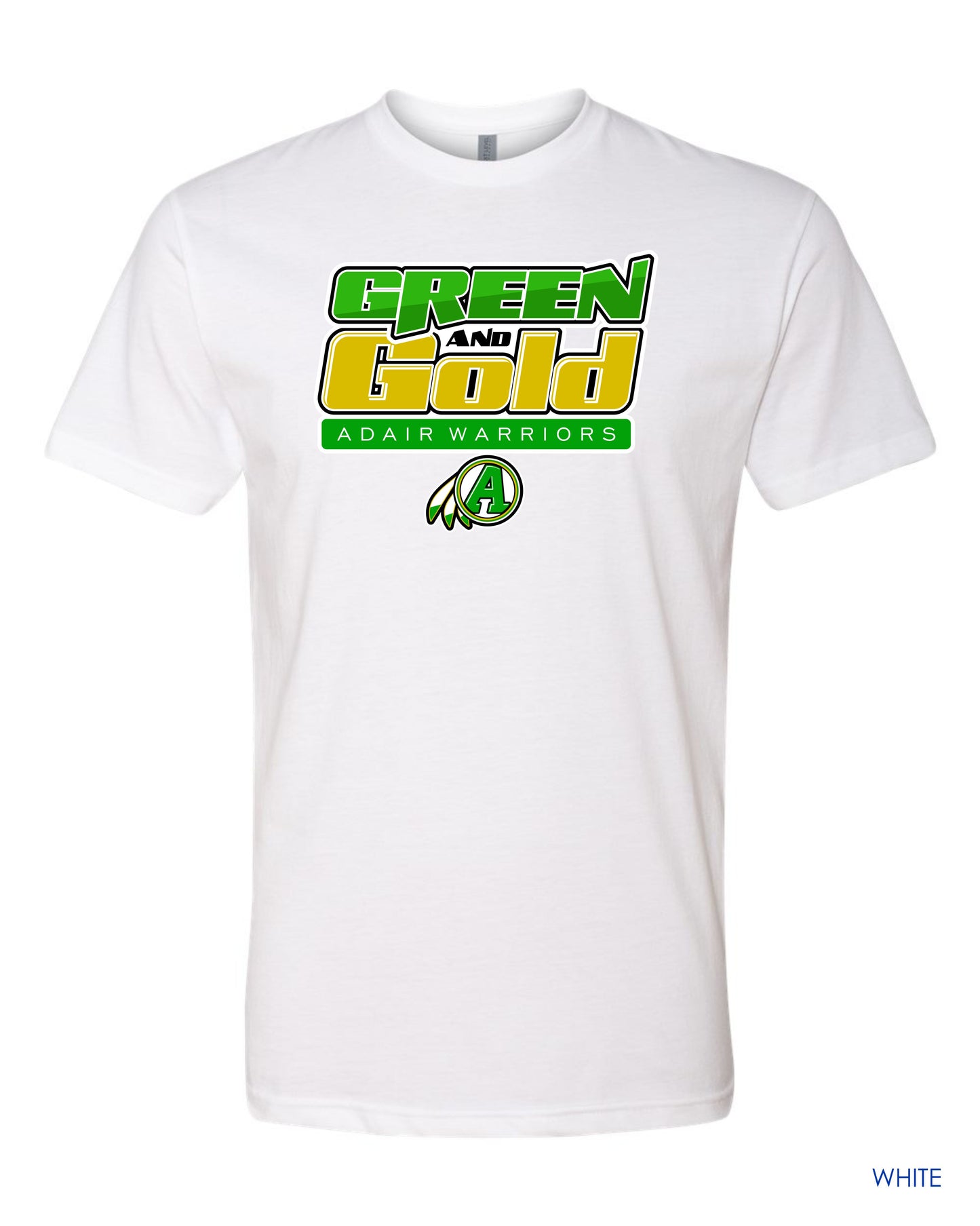 Adair - "GREEN AND GOLD" Tee (Short-sleeved)