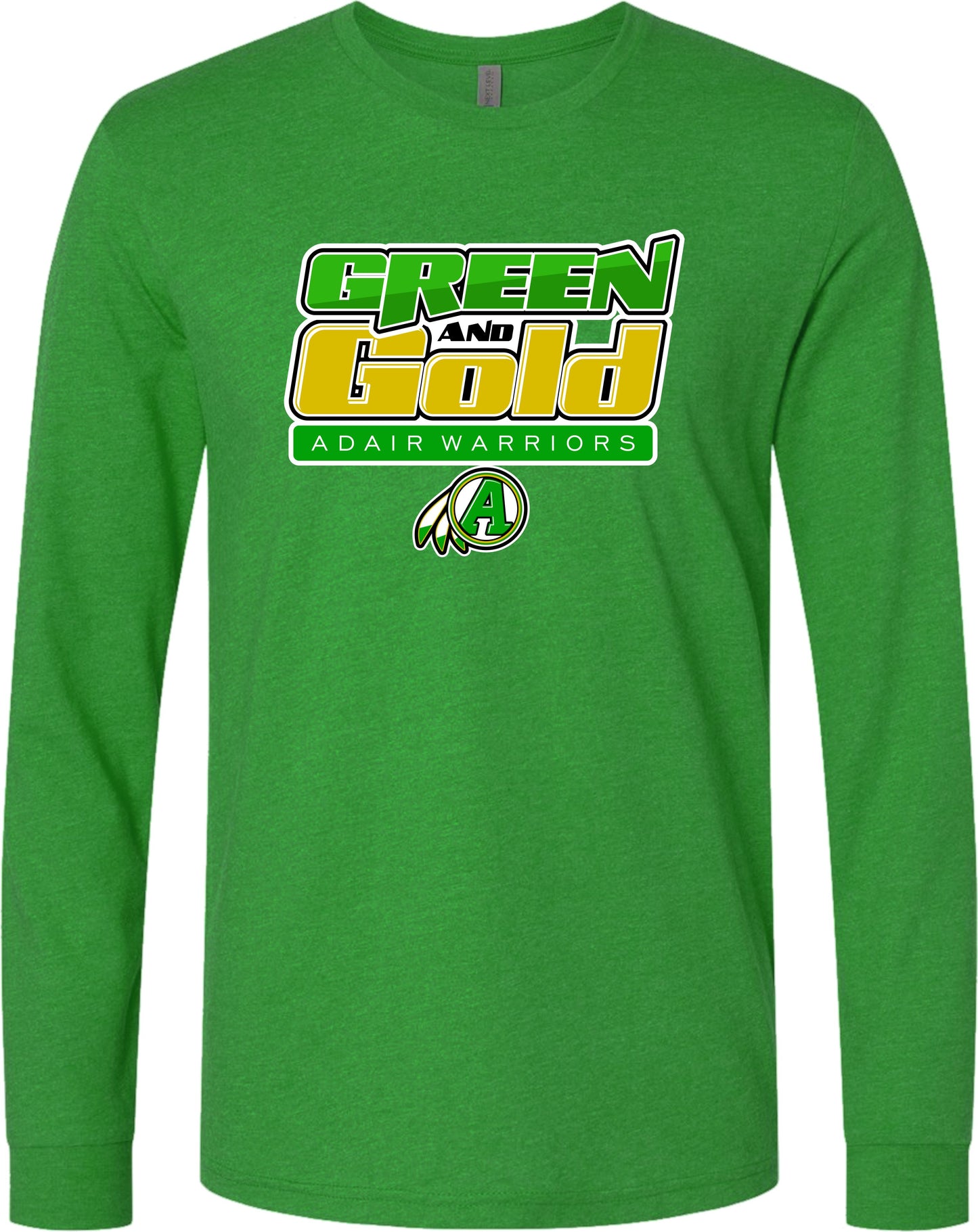 Adair - "GREEN AND GOLD" Tee 1 (Long-Sleeved)