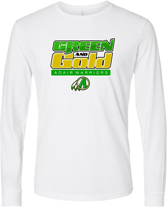 Adair - "GREEN AND GOLD" Tee 1 (Long-Sleeved)