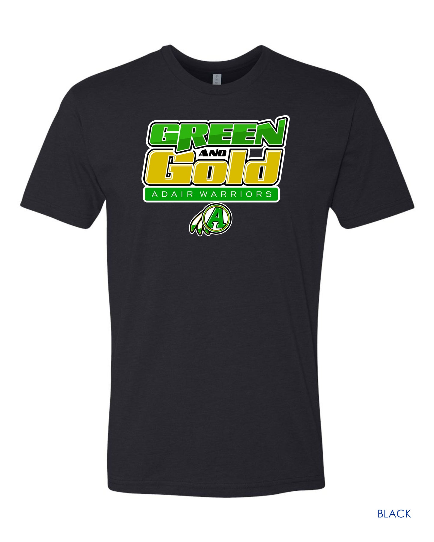 Adair - "GREEN AND GOLD" Tee (Short-sleeved)