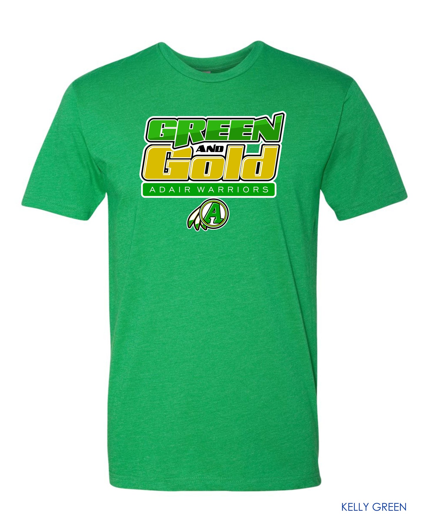 Adair - "GREEN AND GOLD" Tee (Short-sleeved)